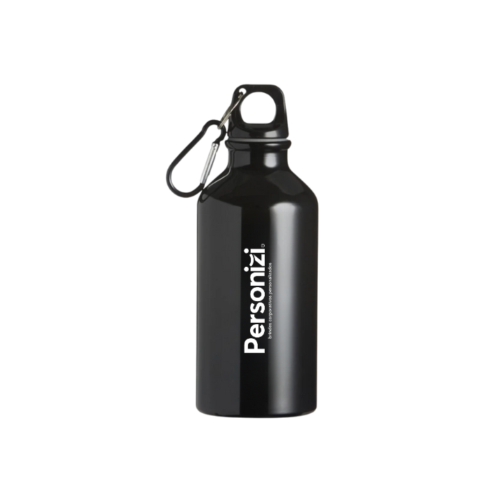 Squeeze de alumínio 420ml personalizada. Brinde corporativo prático e leve, ideal para eventos promocionais, feiras e campanhas institucionais.
