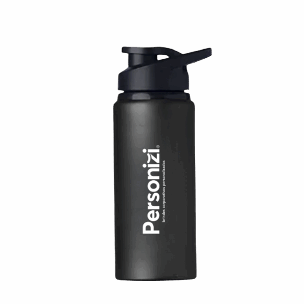 Squeeze alumínio 600ml com personalização. Brinde corporativo prático, leve e ideal para eventos, ações promocionais e campanhas sustentáveis.