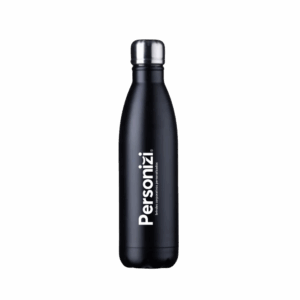 Garrafa squeeze inox 750ml personalizada com logo. Brinde resistente e sofisticado para ações promocionais e eventos corporativos.
