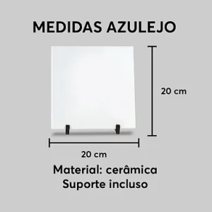 Azulejo Personalizado Com Suporte 20x20cm 3