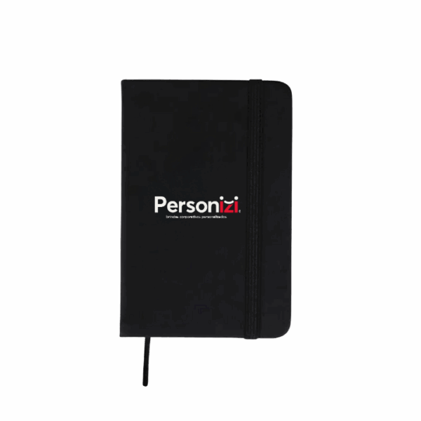 A Caderneta Emborrachada com Elástico 9x14cm Personalizada é um brinde corporativo compacto, moderno e ideal para ações promocionais com impacto.