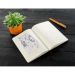 Caderno Capa Emborrachada Para Desenhos 14x21cm Personalizado 2