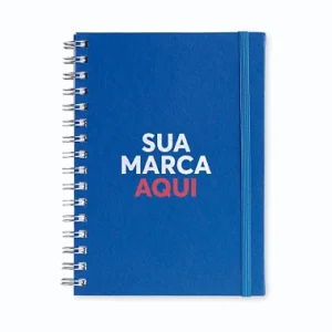 Caderno Planner 21x16cm Personalizado Azul