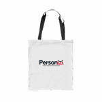 Ecobag 30x40cm em poliéster personalizada com logo. Brinde leve, resistente e versátil para eventos, campanhas e ações corporativas.