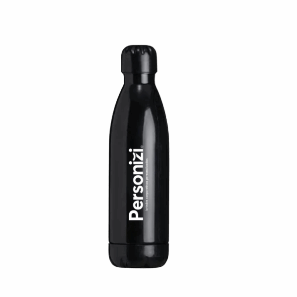 Garrafa squeeze plástica 700ml personalizada com logo. Brinde leve, funcional e prático para ações promocionais e eventos corporativos.