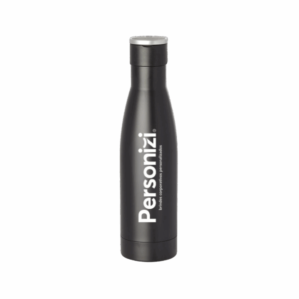 Garrafa térmica inox 500ml personalizada com logo. Brinde funcional, elegante e durável para eventos, ações promocionais e uso diário.