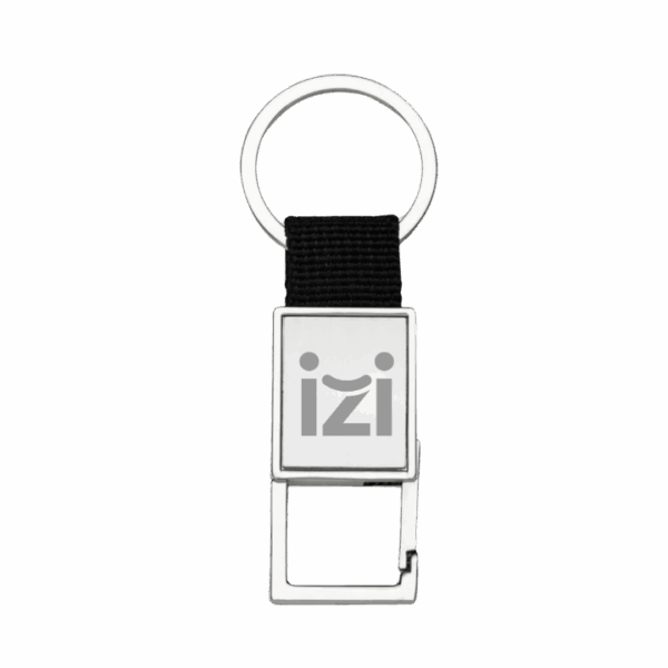Chaveiro metal mosquetão personalizado — brinde prático e resistente com logo, ideal para campanhas promocionais e ações corporativas.
