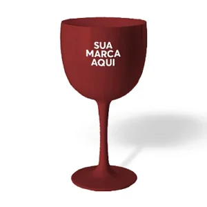 Taca De Gin Acrilico Fosco Branco E Colorido Personalizada Vermelho 7