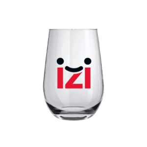 Copo Vidro Dubai 480ml com logo. Brindes personalizados ideais para eventos sofisticados, ações corporativas e campanhas institucionais.