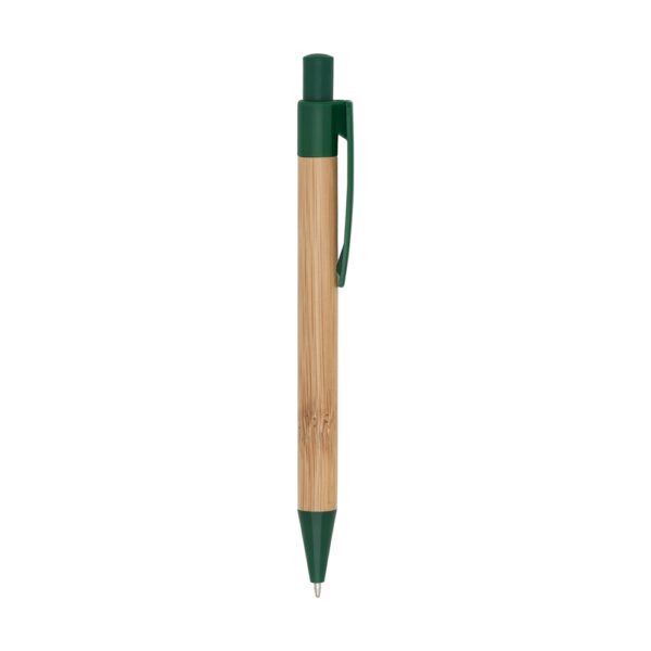 Caneta Ecologica De Bambu Personalizada Azul 2
