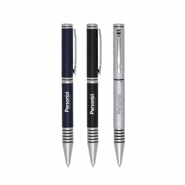 Caneta metal lisa personalizada, elegante e funcional, ideal como brindes corporativos em ações promocionais, eventos e campanhas institucionais. Aposte em brindes corporativos que reforcem sua identidade visual com elegância e eficiência.