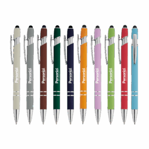 Funcional e moderna, a Caneta Touch personalizada une praticidade e elegância. Aposte em brindes personalizados com alta utilidade e impacto.
