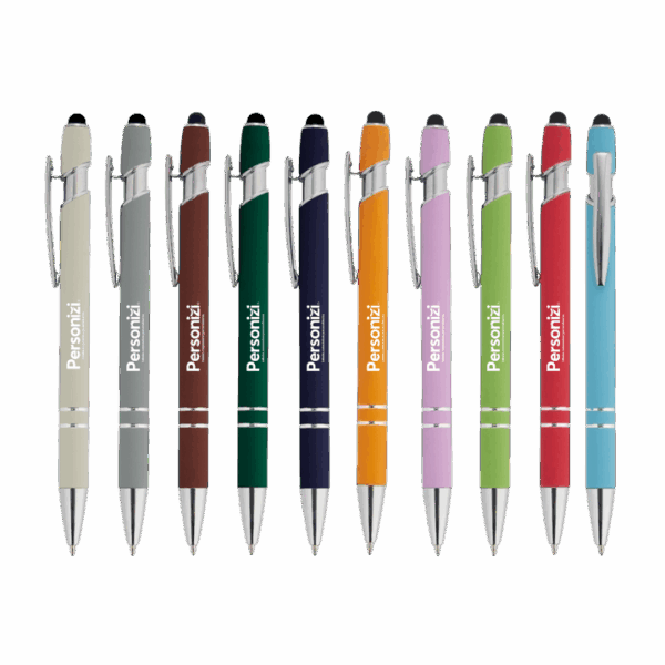 Funcional e moderna, a Caneta Touch personalizada une praticidade e elegância. Aposte em brindes personalizados com alta utilidade e impacto.