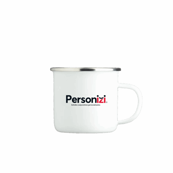 Caneca de inox personalizada 370ml. Brinde resistente e moderno para eventos, ações promocionais e uso corporativo.
