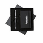 Kit executivo 2 peças ideal como brindes personalizados para ações promocionais e eventos corporativos, unindo elegância e utilidade.