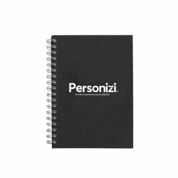 Caderno capa kraft personalizado com sua marca, ideal para ações promocionais e brindes corporativos sustentáveis. Personalize com silk (uma cor). Um brinde criativo, ecológico e funcional.