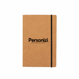 Caderneta kraft 21x13cm sem pauta – brindes personalizados versáteis e sustentáveis para eventos corporativos e ações promocionais.