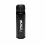Garrafa térmica inox 320ml com personalização. Ideal como brinde corporativo funcional e elegante para eventos e campanhas promocionais.