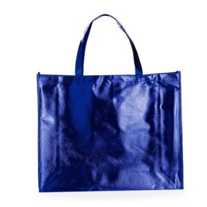 Sacola TNT Metalizada 40x50cm Personalizada - Azul
