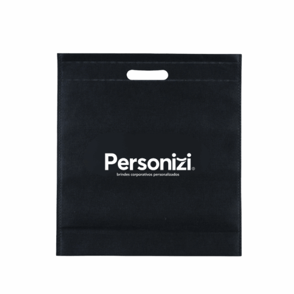 Sacola TNT sem alça 35x38cm personalizada com logo. Brinde leve e econômico para eventos, feiras e campanhas promocionais.