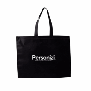 Sacola de TNT 38x47cm personalizada com logo. Brinde leve e funcional para eventos, campanhas promocionais e ações institucionais.