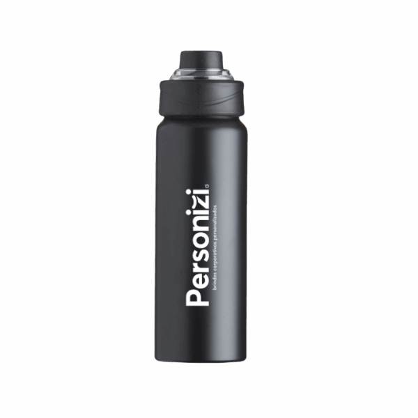 Squeeze alumínio 800ml modelo 2 personalizada. Brinde corporativo resistente e funcional para eventos, ações promocionais e campanhas institucionais.