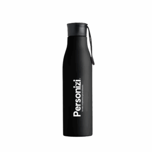 Garrafa inox 800ml personalizada com logo. Brinde resistente, funcional e elegante para ações promocionais e eventos corporativos.