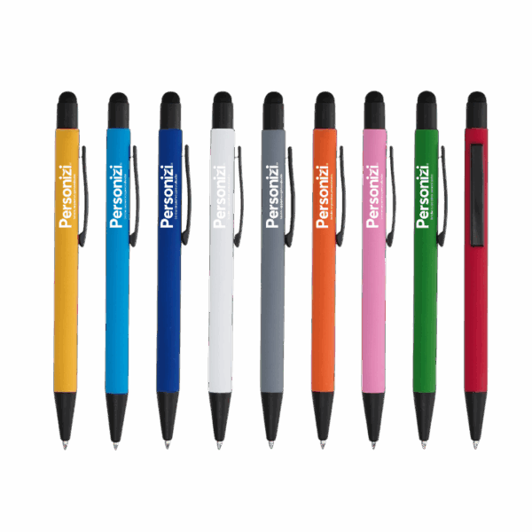 Caneta de metal Touch Mod.2 personalizada com logo. Brindes personalizados modernos e funcionais para eventos e ações corporativas.