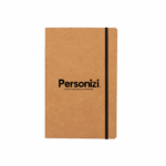 Caderneta kraft 14x21cm com pauta – brindes personalizados funcionais e sustentáveis para eventos, ações promocionais e empresas.