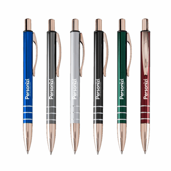 Caneta de metal Mod.2 personalizada com logo. Brindes personalizados elegantes e funcionais para eventos e ações corporativas.
