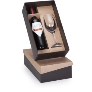 Caixa para Vinho e Taça - Personalizada