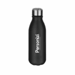 Garrafa de alumínio 600ml personalizada com logo. Brinde resistente e prático para ações promocionais, eventos e bem-estar corporativo.