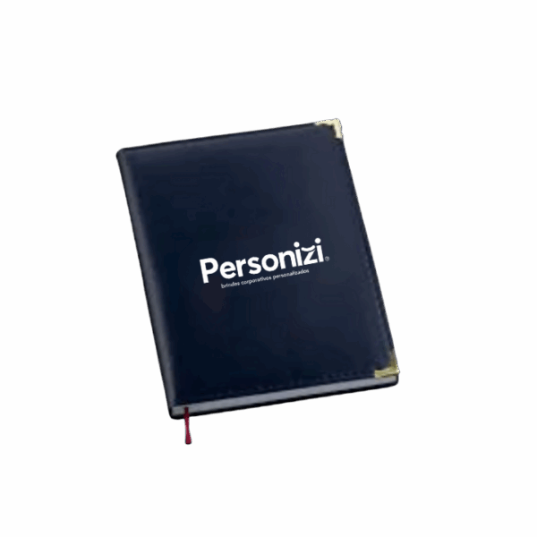 A Agenda Lisa Azul Personalizada combina praticidade e sofisticação em um brinde corporativo de alto valor, ideal para promover sua marca em 2025.