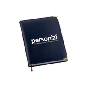 Agenda Lisa Azul Personalizada