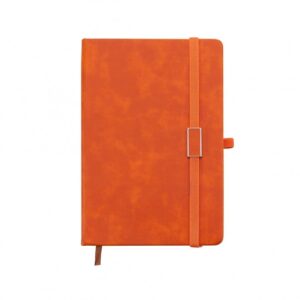 Bloco de Anotações 21x15cm Emborrachado Personalizado - Cinza Escuro