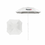 Guarda-sol em poliéster com logo – brindes personalizados ideais para eventos ao ar livre, ações promocionais e campanhas sazonais.