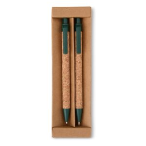 Kit Ecológico Caneta e Lapiseira Cortiça Personalizado