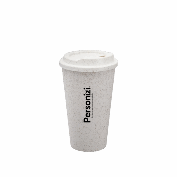 Copo de fibra de arroz 550ml personalizado – brindes personalizados sustentáveis e funcionais para empresas, eventos e ações promocionais.