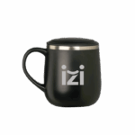 Caneca parede dupla personalizada 370ml. Brinde térmico elegante e funcional para campanhas promocionais e ações corporativas.