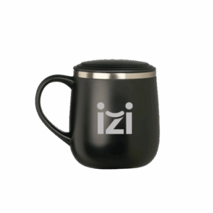 Caneca parede dupla personalizada 370ml. Brinde térmico elegante e funcional para campanhas promocionais e ações corporativas.