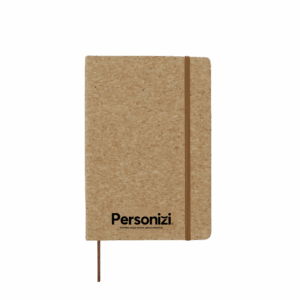 Caderneta ecológica de cortiça com personalização – brindes personalizados elegantes e sustentáveis para empresas e eventos corporativos.