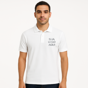 Camiseta Unissex Polo Piquet Branca