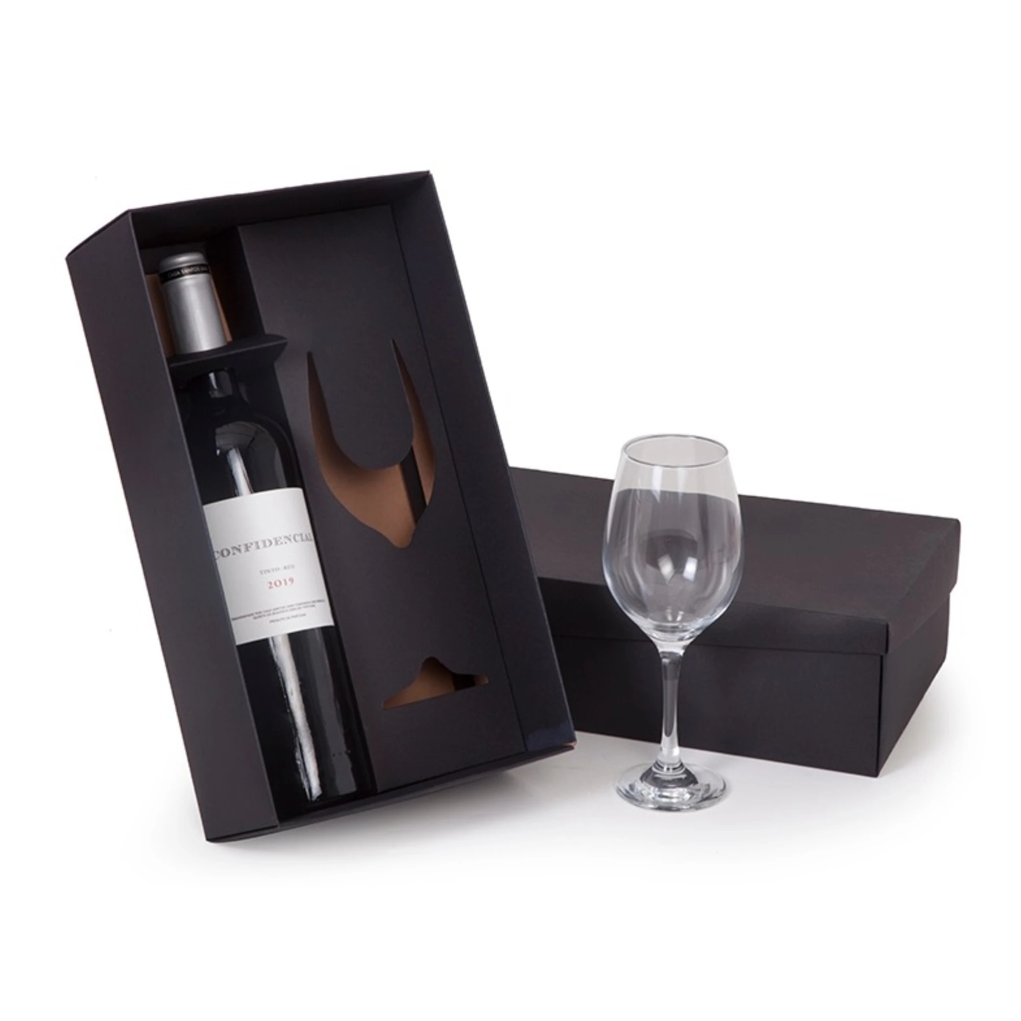 Caixa e Berço Corte e Vinco em Papel Cartão Preto 34x19x10cm Personalizado