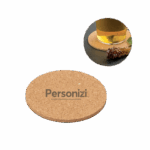 Porta-copos de cortiça com personalização para brindes personalizados sustentáveis e de alto impacto para empresas e eventos.