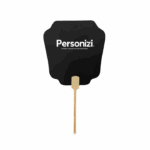 Leque de papel personalizado com sua marca. Brinde corporativo criativo e funcional para eventos, feiras e ações promocionais.