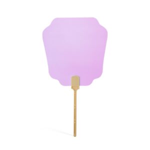 Leque Papel Personalizado - Amarelo