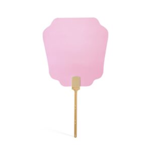 Leque Papel Personalizado - Rosa