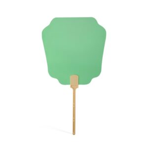 Leque Papel Personalizado - Verde Claro