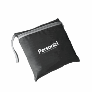 Sacola esportiva dobrável personalizada com logo. Brinde prático e compacto para eventos, campanhas promocionais e ações corporativas.