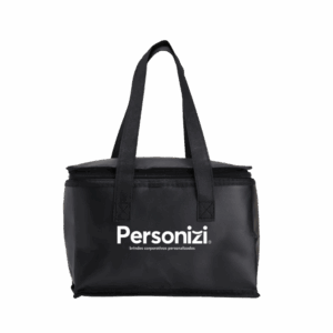 Bolsa térmica 6L com personalização exclusiva, ideal como brindes corporativos para ações promocionais, eventos e campanhas internas.